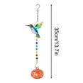 thumbnail image 2 of Painted animal-shaped bird feeder, Stained Glass Window Hanging Ornament, Outdoor Indoor Home Garden Party Decoration, Meticulous in Workmanship, 2 of 6