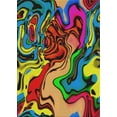 thumbnail image 1 of Ahgly Company Indoor Rectangle Patterned Red Abstract Area Rugs, 4' x 6', 1 of 6