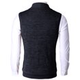 thumbnail image 4 of H2H Mens Casual Basic Shawl Collar Knitted Slim Fit Vest with Ribbing Edge (CMOV034), 4 of 6