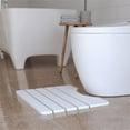 thumbnail image 4 of Castello USA Inc Modern Diatomite Stone Toilet Contour Mat in White, 4 of 4