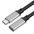 thumbnail image 3 of Cable de extensión USB C de tipo corto de 5 A, cargador rápido de 100 W, 5 m, 3 m, 3,5 metros, cable de datos USB 3.2 Gen2 de 10 Gbps macho a hembra, carga PD, 3 of 5
