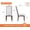 Espresso, variant on WAMPAT Farmhouse Upholstered Dining Chairs Set of 4,Modern Kitchen Chairs with Fabric Cushion & Splat Back for Dining Room,Living Room,Brown