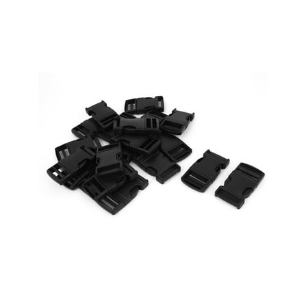 Black Side Release Buckle Unique Bargains Baggage Case Black Plastic Side Release Buckle 20 Pieces for 1