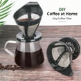 thumbnail image 3 of Pour Over Coffee Dripper Reusable Stainless Steel Pour Over Coffee Filter Metal, 3 of 11
