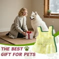 thumbnail image 2 of GASTROPOD Dog Dresses for Small Dogs Girl,Cloth Dog Clothes,Elastic Strap with Dot Puppy Clothes,Yellow,M, 2 of 7