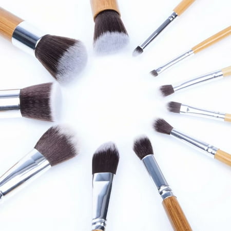 Akoyovwerve 11Pcs Professional Cosmetic Makeup Tool Brush Brushes Set Powder Eyeshadow Blush Kit