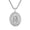 Silvery, variant on Premium Stainless Steel Jesus Round Pendant Necklace Hip Hop Men Fashion Jewelry