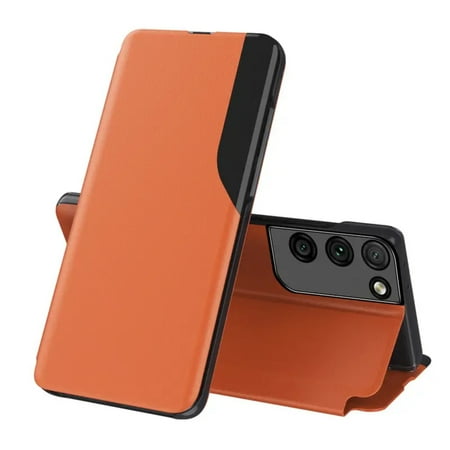 

SHENZHHONGCYC Ultimate Protection and Style Slim Ultra Protective Magnetic Flip Case with Half Window Bracket for Samsung Galaxy A52/A52s 5G/A32 5G/A50/A51/A22/A72/A21s Premium Cover for