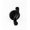 Black, variant on Alno A8399-MB Contemporary I 2" W Solid Brass Scroll Double Prong Bathroom Kitchen Towel