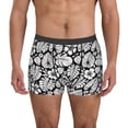 thumbnail image 2 of Goofa Tropical Leaves Printed Men's Boxer Briefs Underwear, Moisture-Wicking Underwear, Trunk,Soft and Breathable Cotton Underwear-Small, 2 of 9