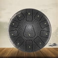 thumbnail image 2 of 8 Inch Steel Tongue Drum, 11 Note Tambourine with Drumsticks and Finger Picks for Meditations Tambourine Instrument J, 2 of 5