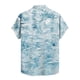 thumbnail image 4 of Men's Summer New Loose Print Short Sleeve Shirt Cardigan Beach Shirt 2XL, 4 of 5