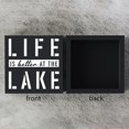 thumbnail image 3 of Zomyto 5"x5" Funny Lake House Wooden Box Sign Plaque Life is Better at the Lake Wood Box Sign, 3 of 6
