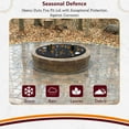 thumbnail image 6 of Round Fire Pit Lid - 28 inch fire pit cover Metal with Wooden Handles - Fits for Bonfire Pits or Propane Fire Pit Fire Tables, 6 of 8