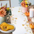 thumbnail image 4 of Pumpkin Flowers Table Runner, Autumn Thanksgiving Kitchen Dining Table Decoration for Home Party Decor 13x90 Inches, 4 of 9