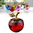 thumbnail image 2 of Sunxin Red Crystal Apple Figurine" Desk Decor Elegant Glass Figurine Perfect for Home Or 2.5 Inch Clear and Sparkling Decorative for Any ", 2 of 7