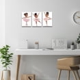 thumbnail image 4 of ZHONGYUTONG Ballerina Pictures Wall Art Ballet Canvas Little Girl Pictures Dancer Art Prints 3 Piece Pink Decor for Girls Room Bedroom (11.00" x 14.00" x 3PCS), 4 of 6