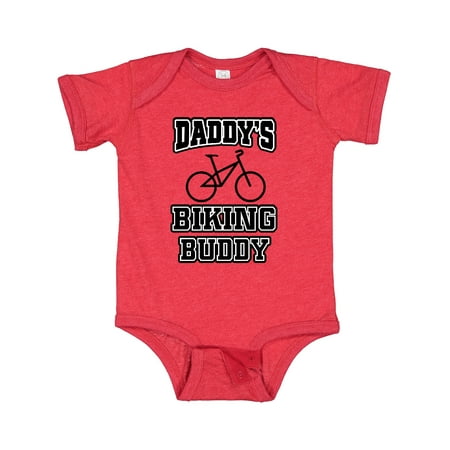 

Inktastic Daddys Biking Buddy Gift Baby Boy or Baby Girl Bodysuit