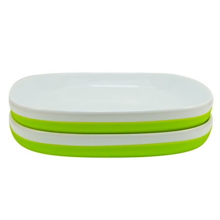 ZoLi NOSH Ceramic Plates, Green, 2-Pack