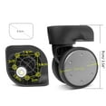 thumbnail image 3 of 1 Pair Trolley Caster Suitcase Replacement Parts Luggage Box Wheels 360 Degree Spinner Repairing Kit Heavy Duty Wheels, 3 of 21