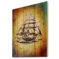 thumbnail image 1 of Design Art - Dessin de Bateau en Mouvement Coloré, 1 of 5