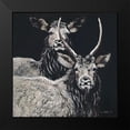 thumbnail image 2 of Redman, Suzi 20x20 Black Modern Framed Museum Art Print Titled - Two Woodland Deer, 2 of 5