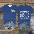 thumbnail image 1 of Hauts d'Été pour Femmes, Cadeaux de la Saint-Valentin 2024, Ensemble de Chemises pour Elle, Saint-Valentin, T-Shirt à Col Rond pour Femme avec Imprimé « You Are Enough Dear Person Behind Me », Manches Courtes, Bleu, 1 of 9