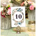 thumbnail image 2 of Darling Souvenir Double Sided Print Wedding Reception Floral Table Numbers Elegant Table Top Place Cards-4" x 6" (1 to 50), 2 of 4