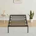 thumbnail image 3 of Hetoy Durable Double Bed Frame – 14-Inch Metal Platform Frame with Heavy-Duty Steel Slats, No Noise or Shaking, Easy Assembly, and Ample Under-Bed Storage,75.2"L*39"W*13.8"H Twin, 3 of 7