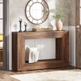 thumbnail image 1 of Tribesigns Farmhouse Console Table, 47" Wood Sofa Table with Storage for Living Room, Brown, 1 of 5