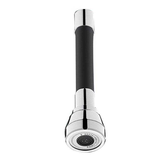 Tubo de extensión de agua Baoblaze Accesorio de cabezal de pulverización giratorio de 360 degree Negro 30cm