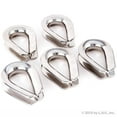 thumbnail image 1 of Red Hound Auto (5) 3/4 Inches (19mm) Stainless Steel Wire Rope Cable Thimbles, 1 of 4