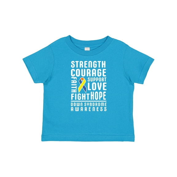 Inktastic Down Syndrome Awareness Strenth Courage Support Boys or Girls Baby T-Shirt