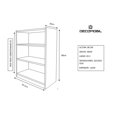 thumbnail image 4 of Estante Rack Anaquel DE 3 Niveles Gris Lombardia DECOMOBIL ESTANTE-01, 4 of 4