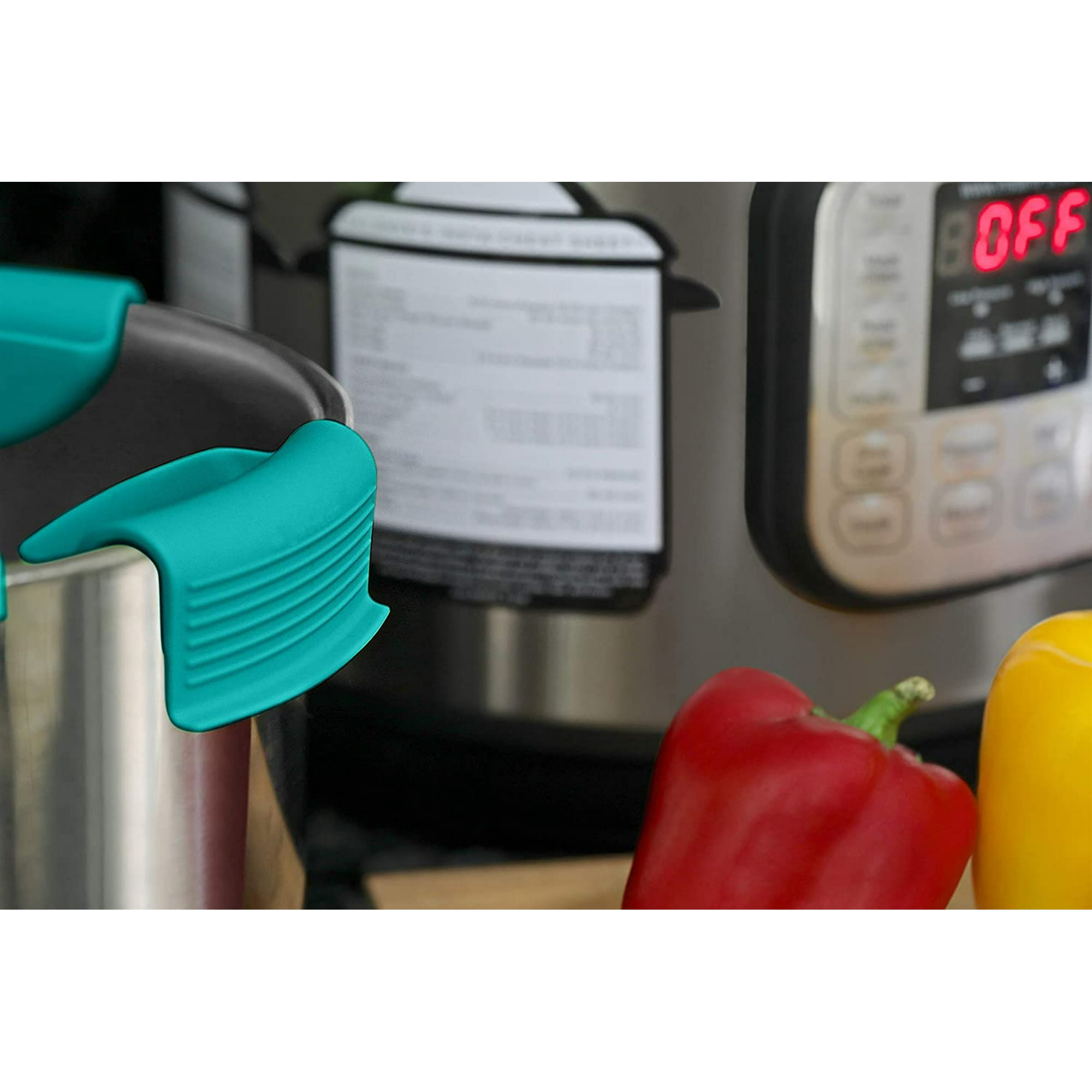 Yiaiinter Silicone Oven Mitts Gloves For Instant Pot Accessories Fits All Electric Pressure Cookers 3 6 8 Instapot Quart Models Holds And Removes