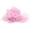Pink, variant on Women Organza Dress Hat Large Wide Brim Bow Elegant Hats Fashion Tea Party Wedding Sun Hat White One Size