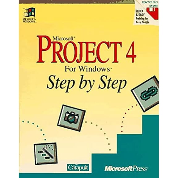 Pre-Owned Microsoft Project 4 for Windows Step by Step, 9781556155956, 1556155956, Paperback, Pap/Dskt edition
