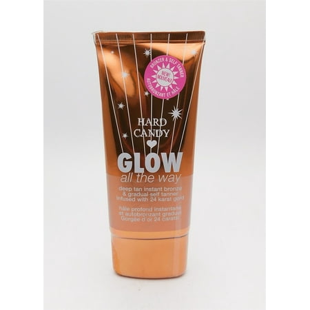 Hard Candy Glow All The Way Deep Tan Instant Bronze & Gradual Self Tanner 2.7 (Best Way To Sunless Tan)