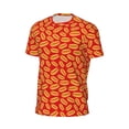 thumbnail image 6 of Wukai A Big Hot Dog Print Men's Short-Sleeved Mesh T-Shirt,Quick-Dry Short Sleeve Workout T-Shirt-X-Small, 6 of 8