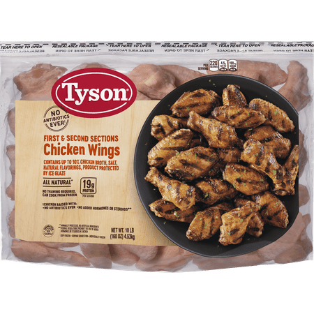 Tyson® Chicken Wing Sections, 10 lb. (Frozen) - Walmart.com
