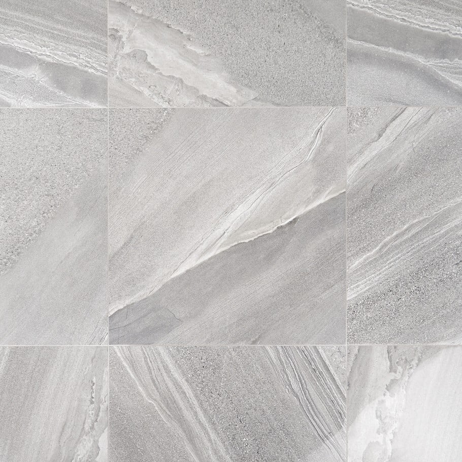 Bond Tile Onyx Gray 24 in. X 24 in. Polished Porcelain Floor and Wall