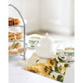 thumbnail image 4 of Botanical Sunflowers Kitchen Dish Towels for Drying Dishes Set of 2, Summer Garden Flowers Bees Rustic Waffle Weave Microfiber Terry Hand Tea Bathroom Towels Quick Dry & Absorbent Towel 12x12, 4 of 7