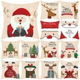 thumbnail image 2 of PENGXIANG Pillow Cover Christmas Theme Pattern Comfortable Touching Polyester  Deer Pillow Slip for Living Room, 2 of 11