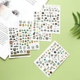 thumbnail image 2 of 10 Sheet Clover Pattern Nail Art Stickers Decals Self Adhesive Stickers Clover Pattern Label Stickers for Laptop Planners Scrapbook Suitcase Diary Notebooks Valentine's Day Elegant Gifts Colorful, 2 of 4
