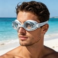 thumbnail image 4 of EGNMCR High-definition Swimming Goggles Suitable For Adults Waterproof Adjustable Small Frame Plastic swimming goggles, 4 of 5