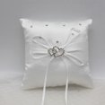 thumbnail image 1 of Almohada para anillo de boda, mini cojín encantador para anillo de boda, soporte de almohada para portador de anillo con lazo para ceremonia de boda en la playa blanco Rojo Verde, 1 of 5