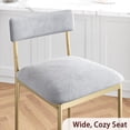 thumbnail image 4 of Set of 2 kitchen bar stools con footrest-pu forrado counter height barstools-bar sillas con back para kitchen island/apartment/counter bar-easy to assemble-gold, 4 of 6