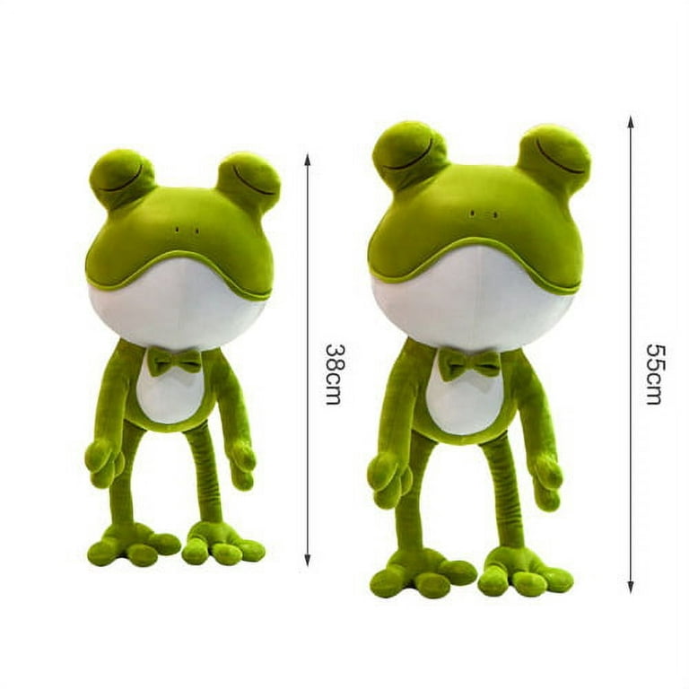 Zhaomeidaxi Soft Frog Stuffed Animal, Cute Frog Plush Toy, Long-Leg Plush Frog Doll, Adorable Stuffed Frog Plushies Gift for Kids Children Baby Girls