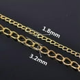 thumbnail image 4 of U8MO Fashion 1.8/3.2mm 5m Iron Metal Extension Open Link Chain Jewelry Findings-Platinum-5m/3.2mm, 4 of 4