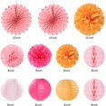 thumbnail image 4 of Champagne-Gold Beige Fall Boho Birthday Party-Decorations - 21pcs Autumn Neutral Retro Happy Banner,Girl One Sweet Peach Paper Streamers Lanterns,Tissue Pom Poms Fan,Rustic Backdrop Decor, 4 of 7